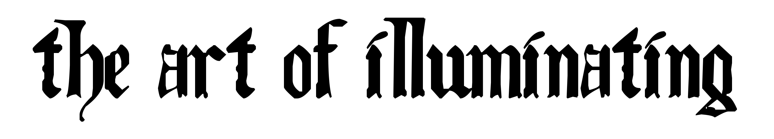 The Art of Illuminating