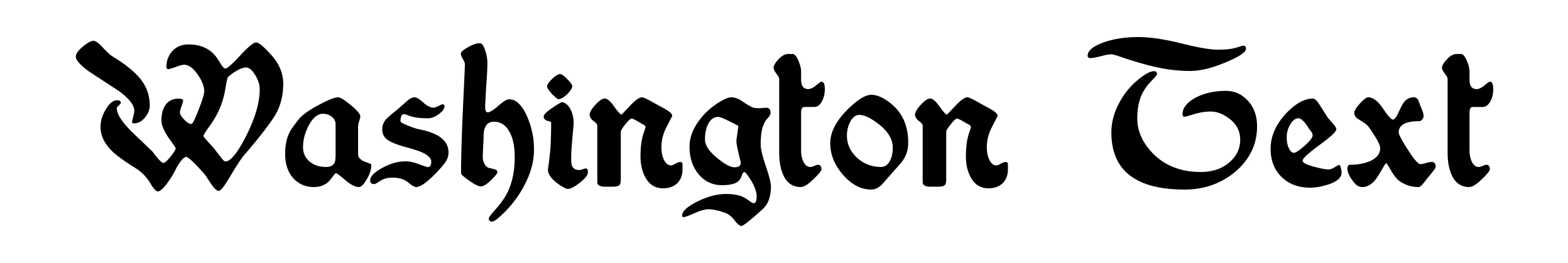 Washington Text