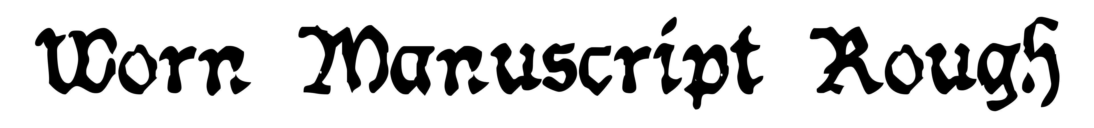 Worn Manuscript Rough