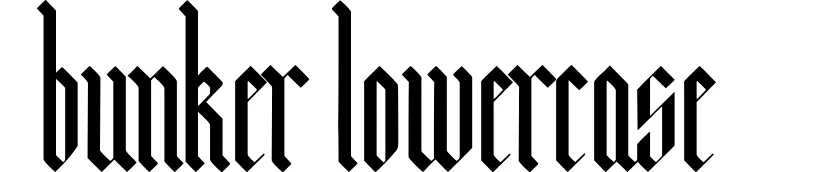 Bunker Lowercase