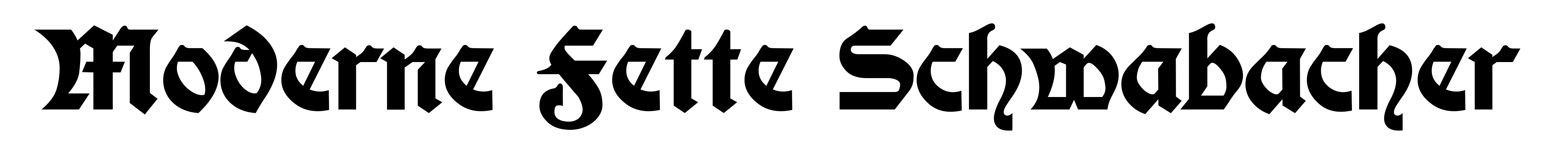 Moderne Fette Schwabacher