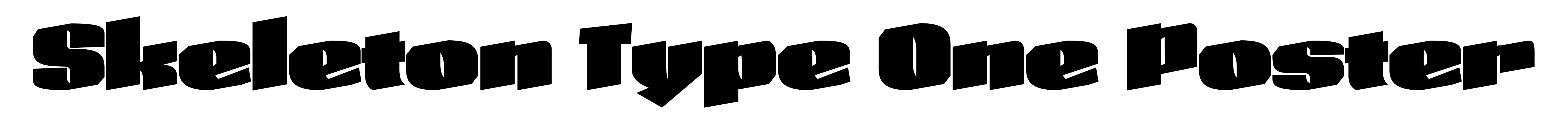 Skeleton Type One Poster