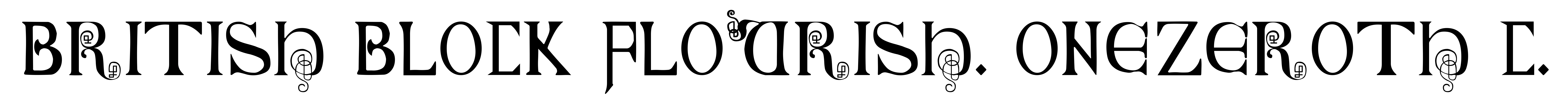 British Block Flourish, 10th c.