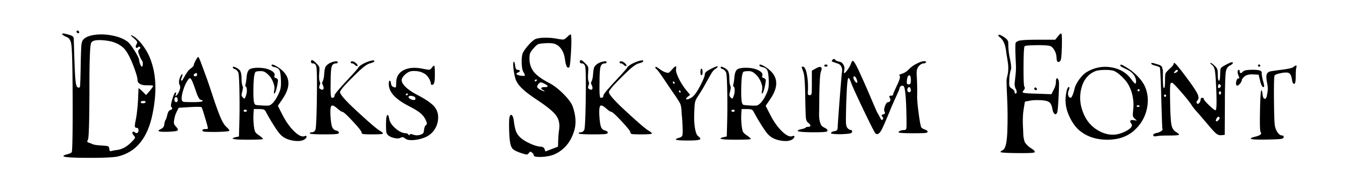 Darks Skyrim Font