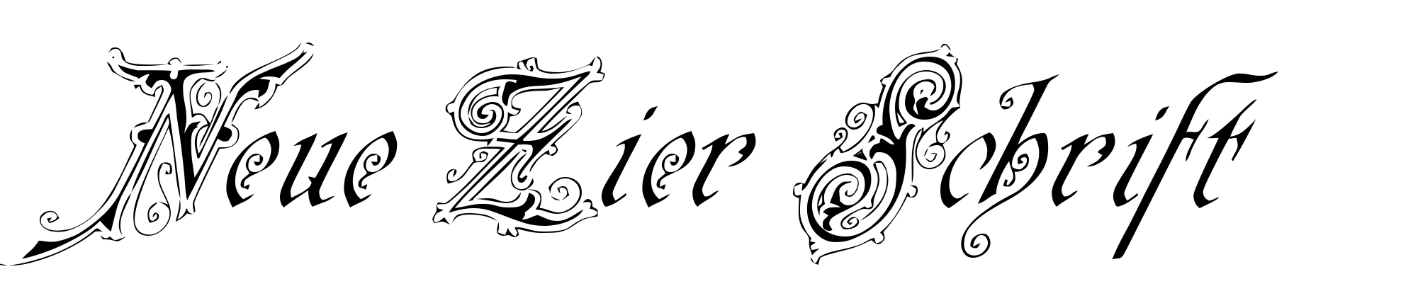 Neue Zier Schrift