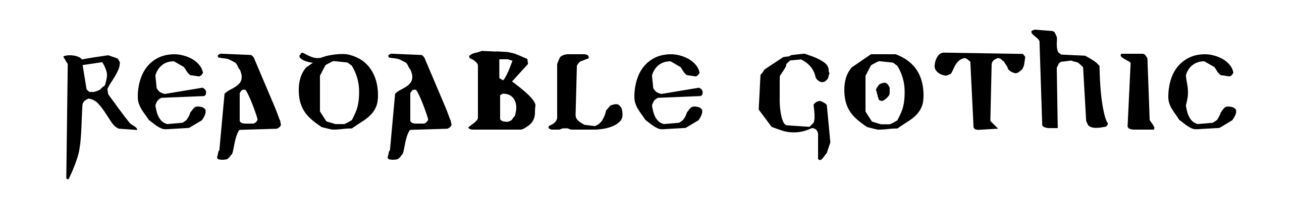 Readable Gothic