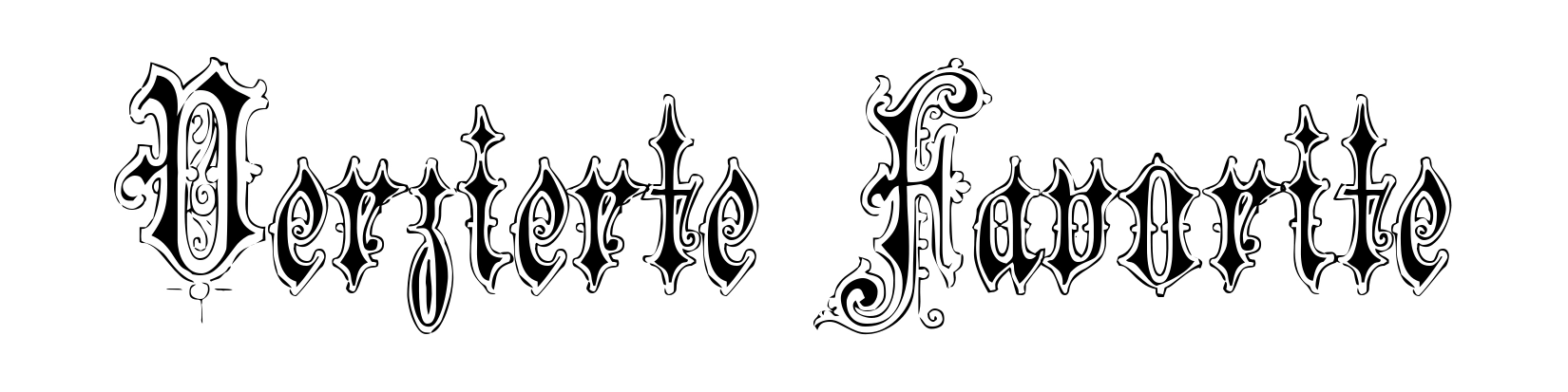 Verzierte Favorite