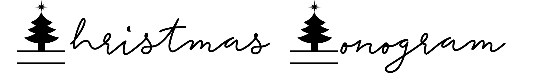 Christmas Monogram