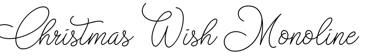 Christmas Wish Monoline