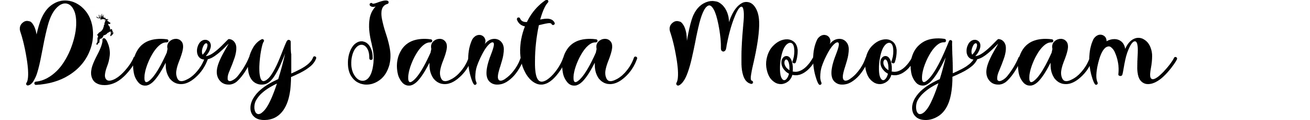 Diary Santa Monogram