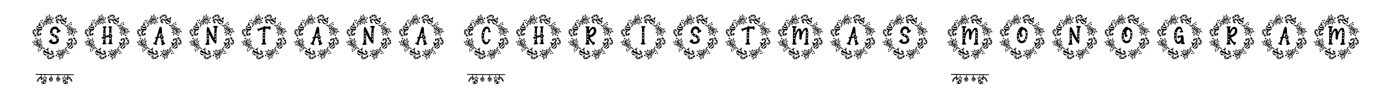 Shantana Christmas Monogram
