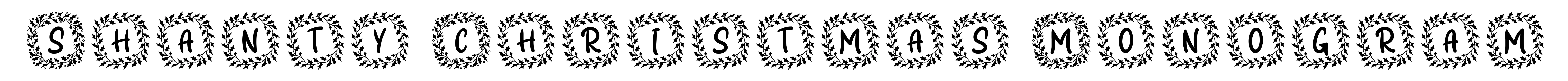 Shanty Christmas Monogram