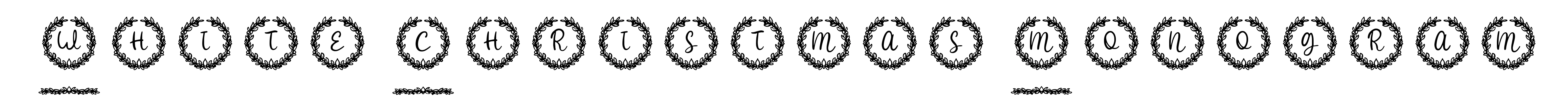 White Christmas Monogram