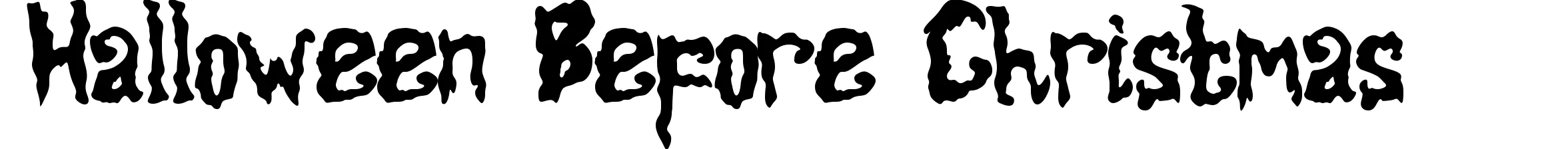 Halloween Before Christmas