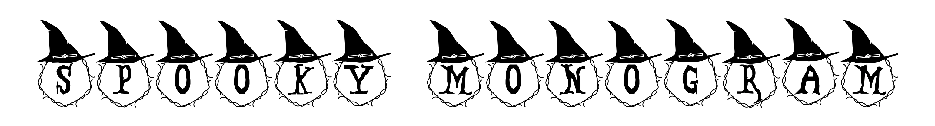 Spooky Monogram