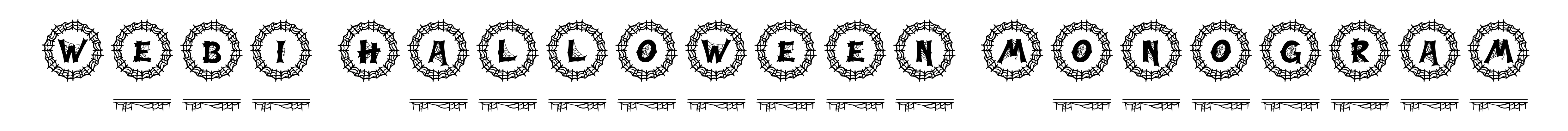 Webi Halloween Monogram