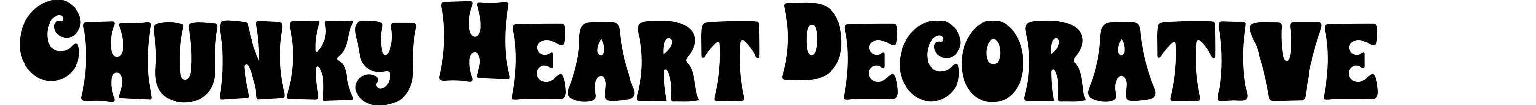 Chunky Heart Decorative