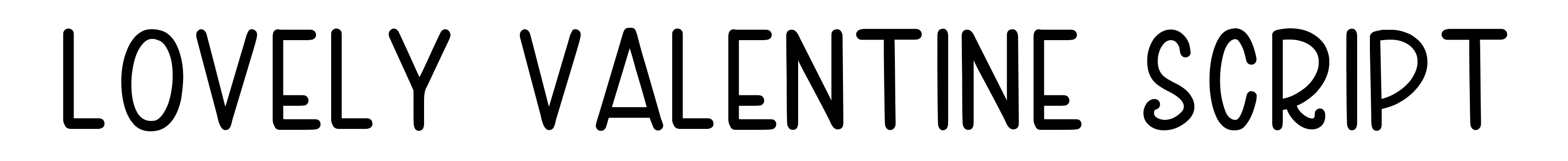 Lovely Valentine Script