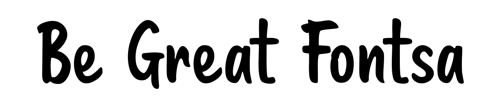 Be Great Fontsa
