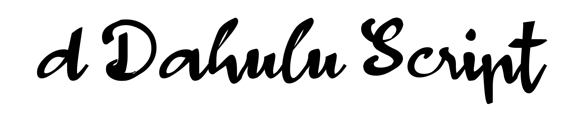 d Dahulu Script