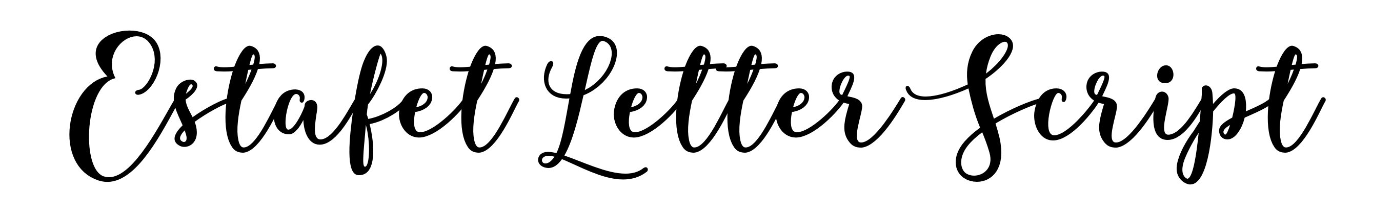 Estafet Letter Script