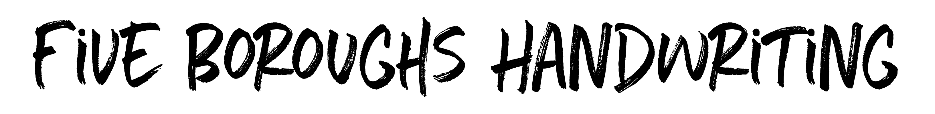 Five Boroughs Handwriting