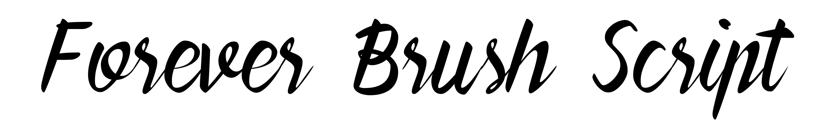 Forever Brush Script