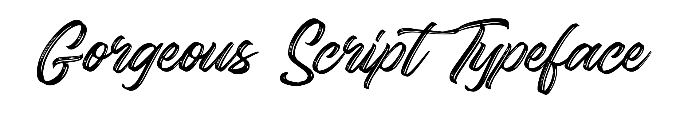 Gorgeous Script Typeface