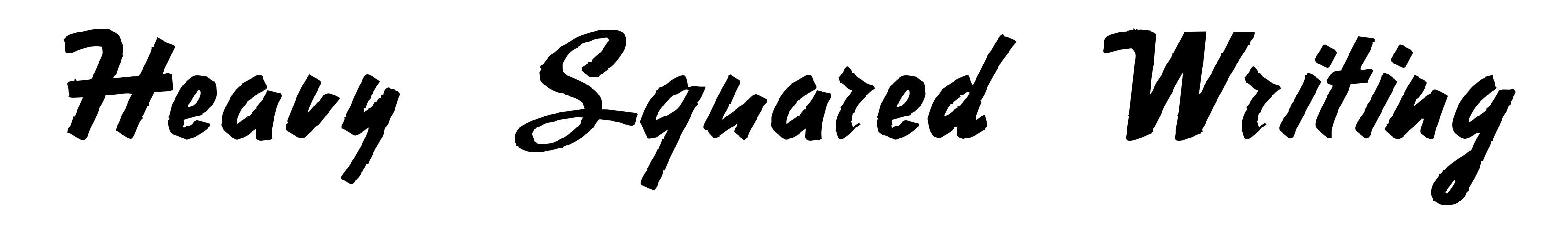 Heavy Squared Writing