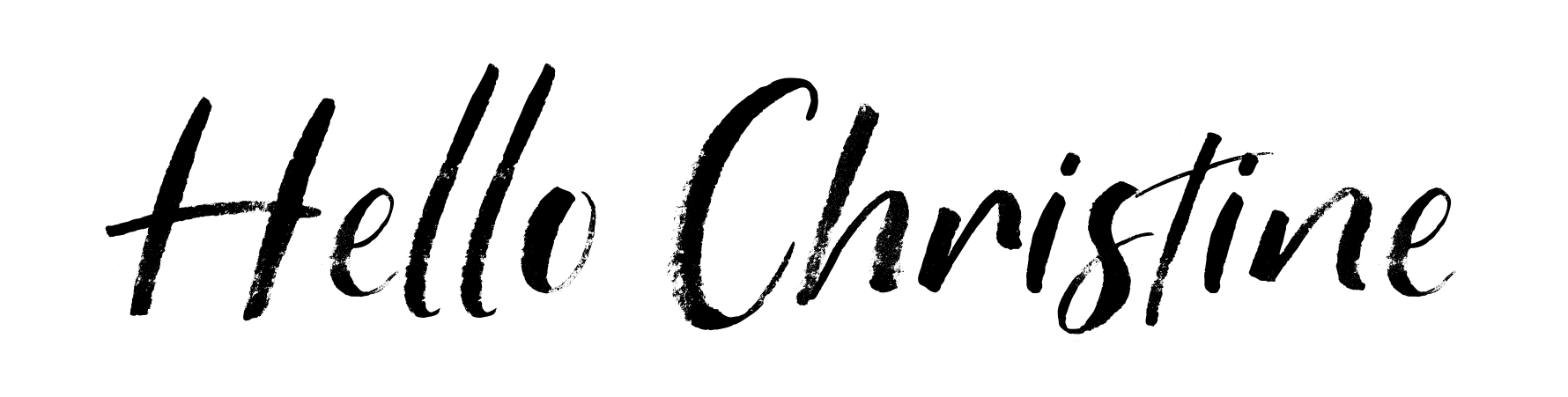 Hello Christine
