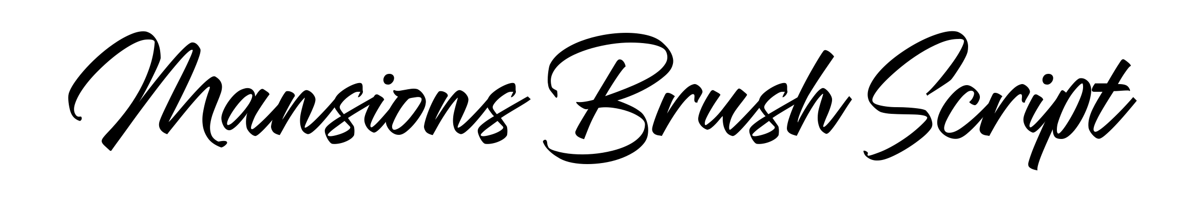 Mansions Brush Script