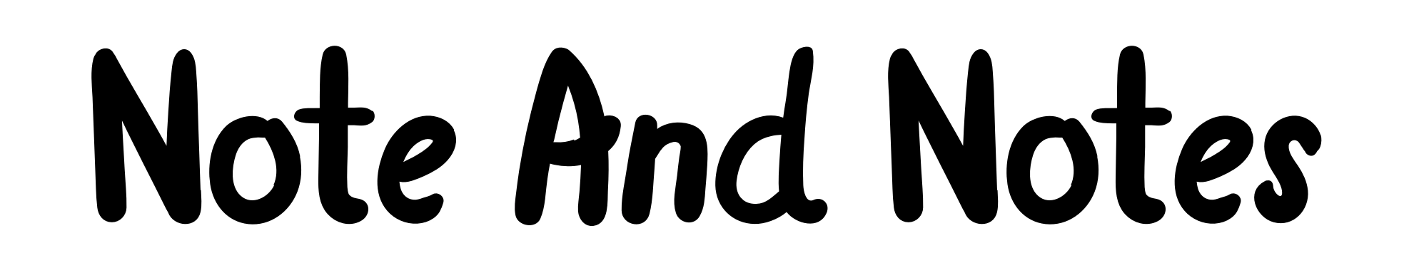 Note And Notes