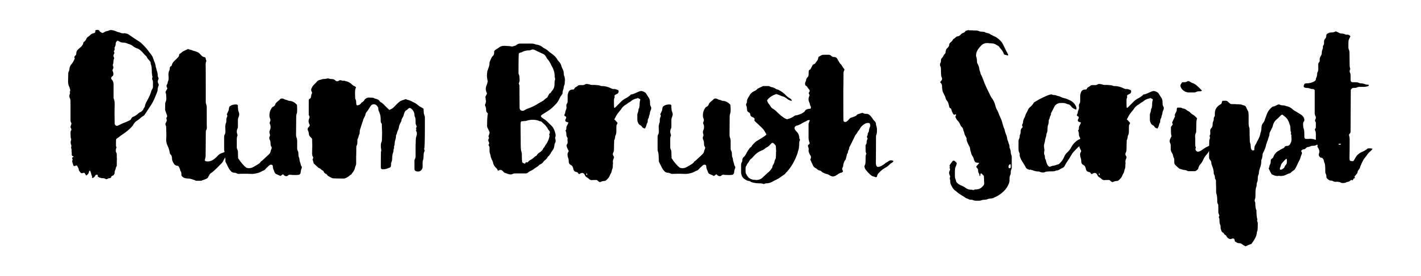 Plum Brush Script
