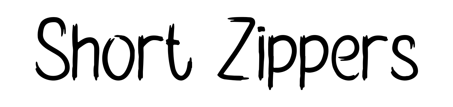Short Zippers