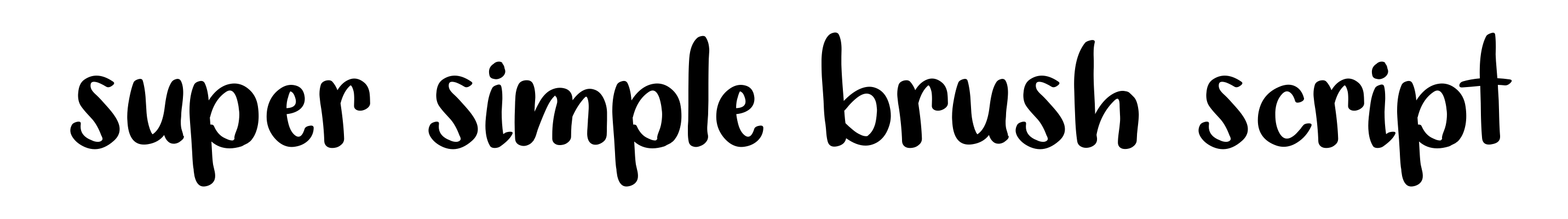 Super Simple Brush Script