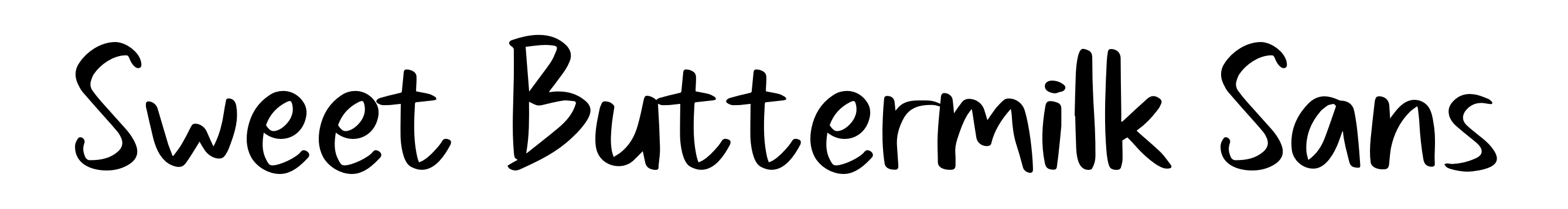 Sweet Buttermilk Sans