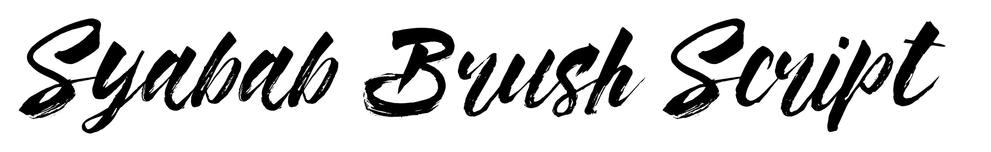 Syabab Brush Script