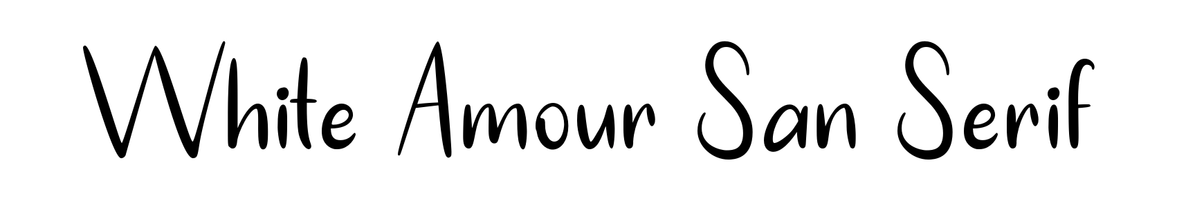 White Amour San Serif