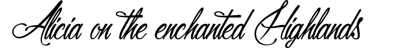 Alicia on the enchanted Highlands