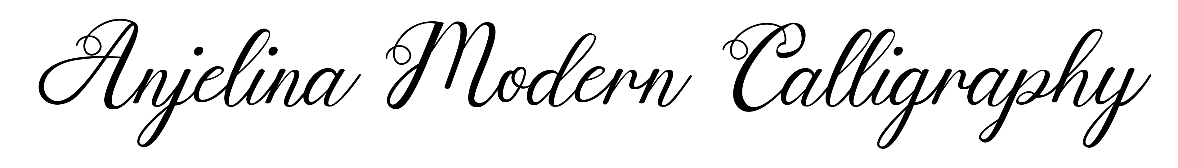 Anjelina Modern Calligraphy