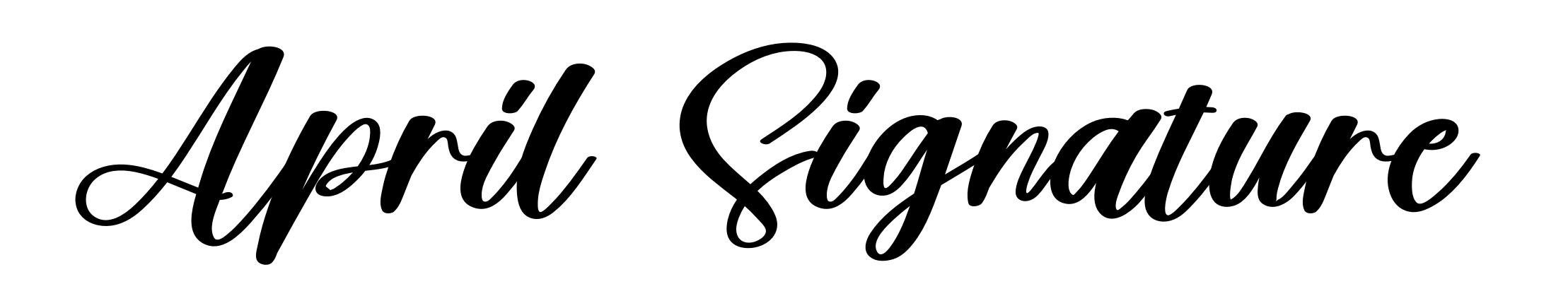 April Signature