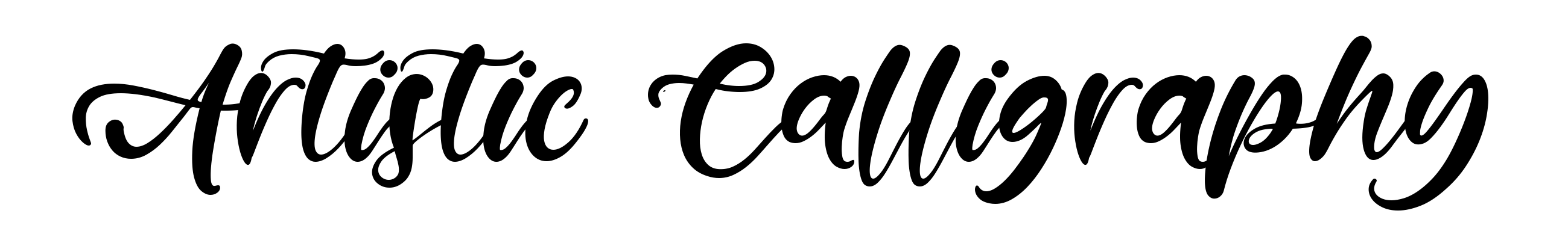 Artistic Calligraphy