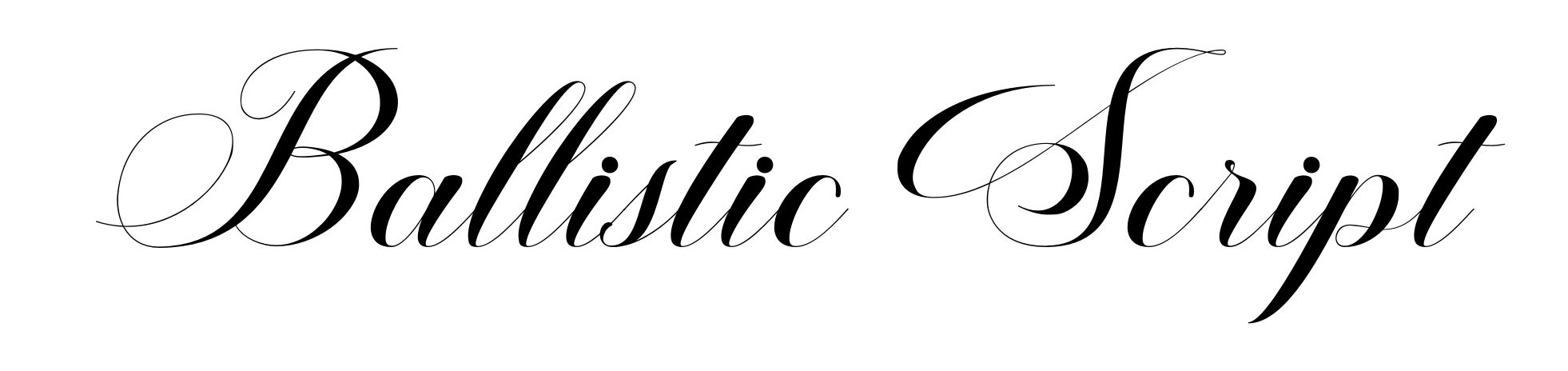 Ballistic Script