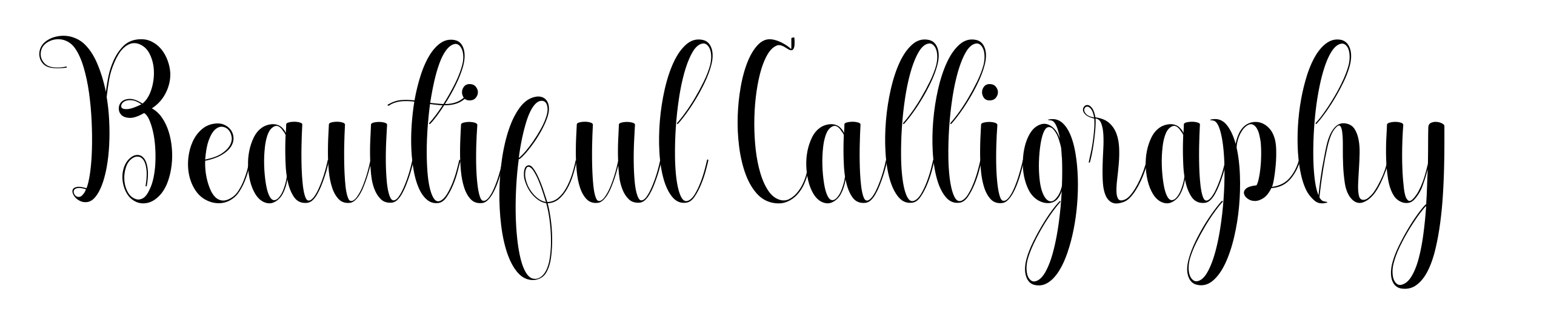 Beautiful Calligraphy
