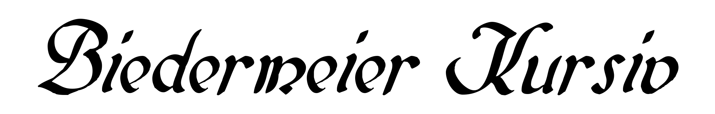 Biedermeier Kursiv
