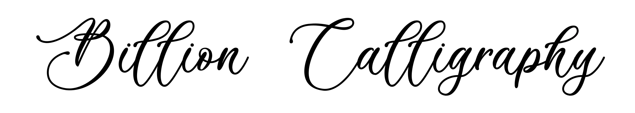 Billion Calligraphy