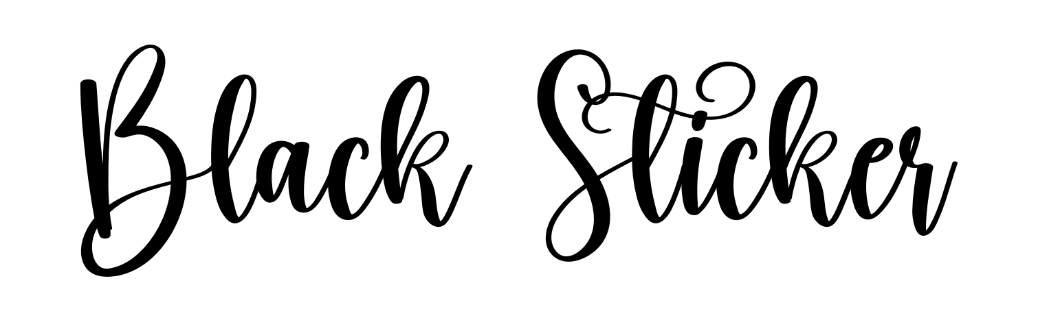 Black Sticker