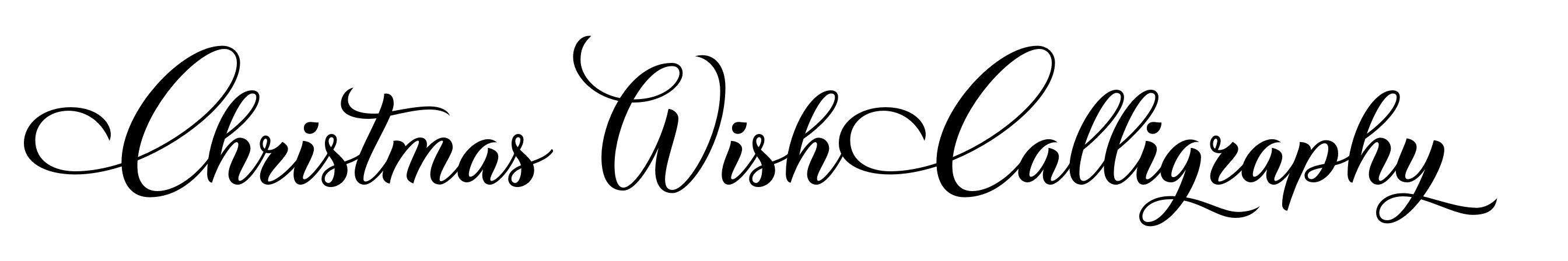 Christmas Wish Calligraphy