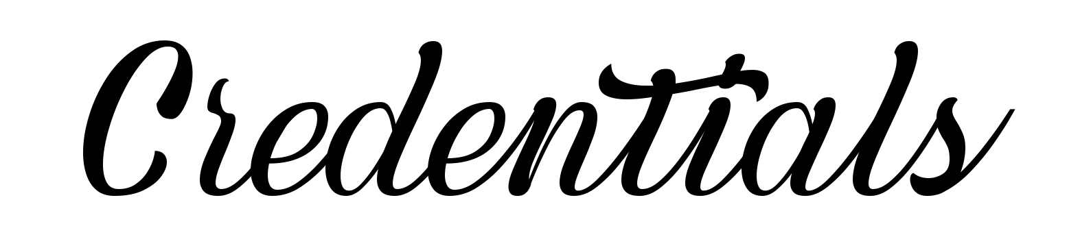 Credentials