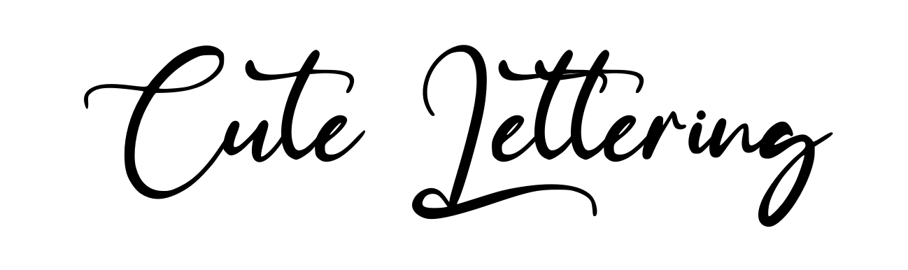 Cute Lettering